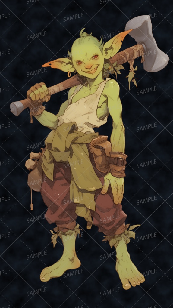【神話生物】森林の鍛冶屋_立ち絵透過