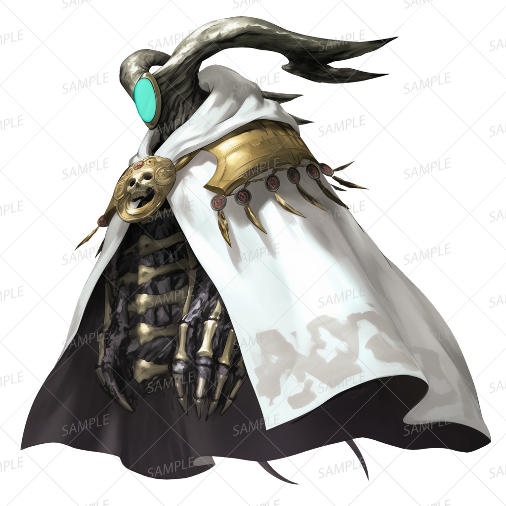 【神話生物】白布の死霊導師_透過