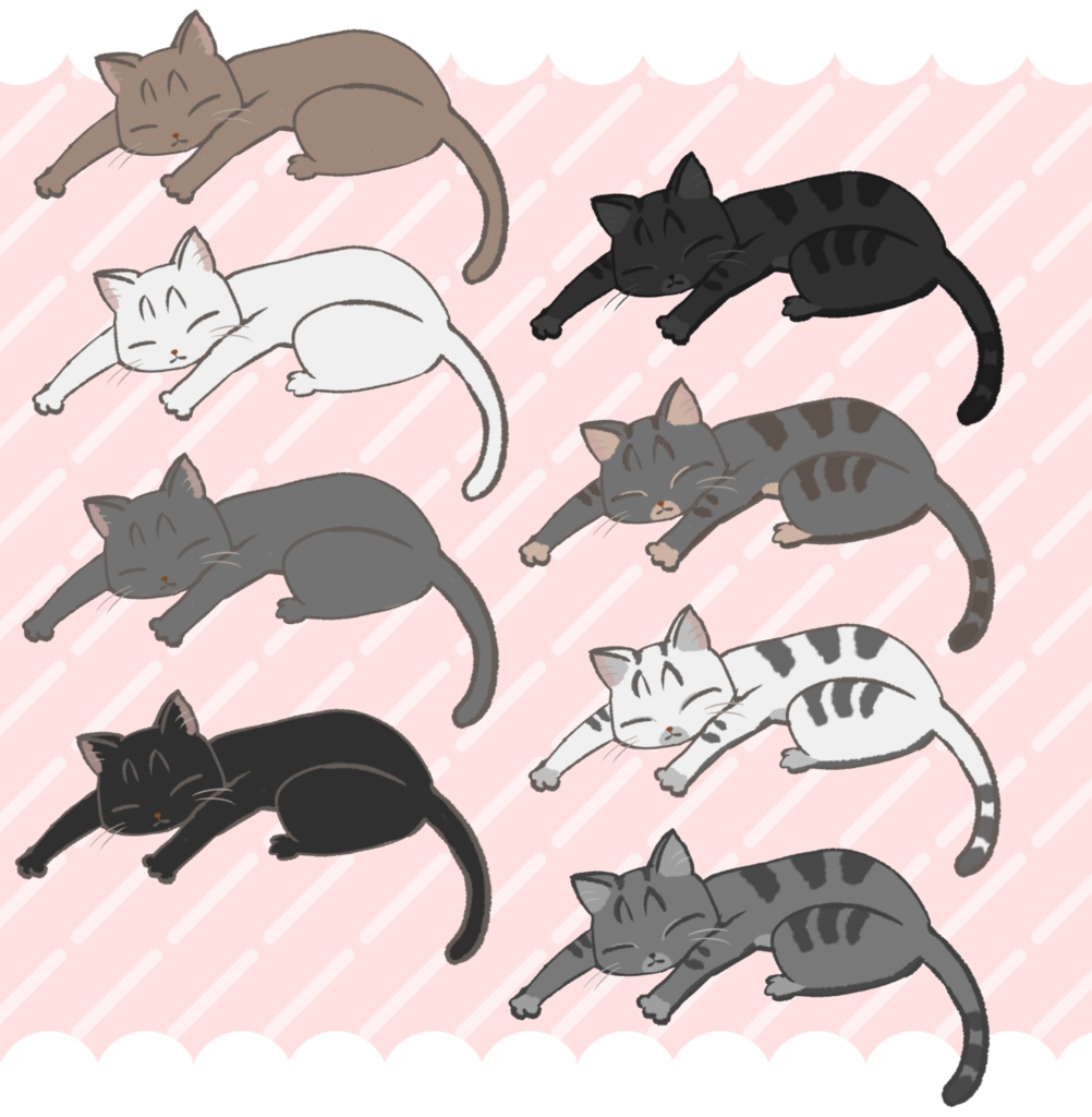 【Vtuber向け素材】頭上でくつろぐねこちゃん