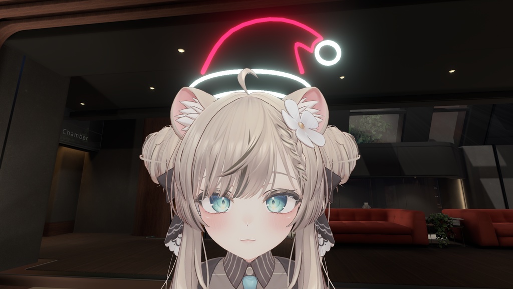 【VRC想定】光るアクセサリー / 髪飾りセット【全アバター対応】