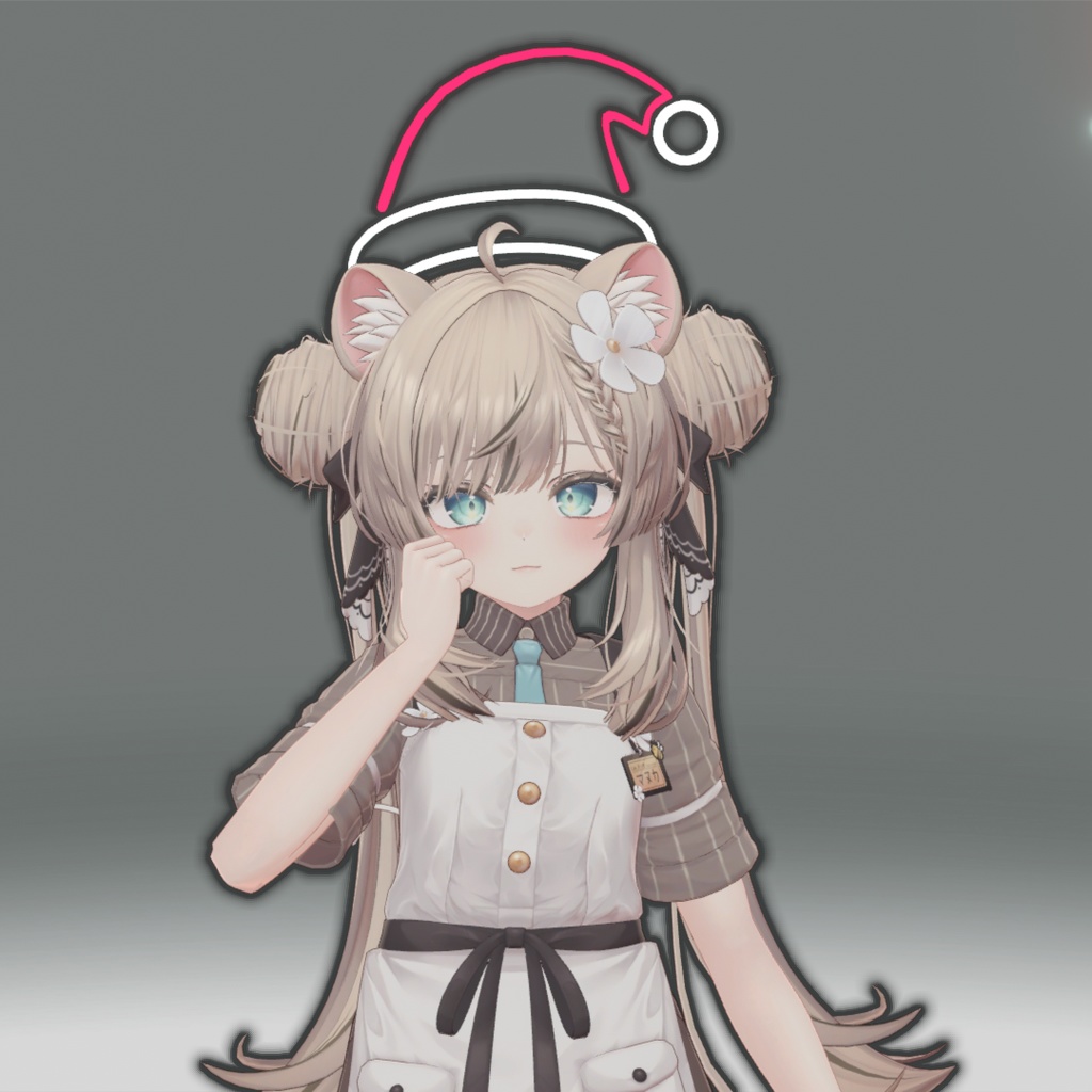 【VRC想定】光るアクセサリー / 髪飾りセット【全アバター対応】