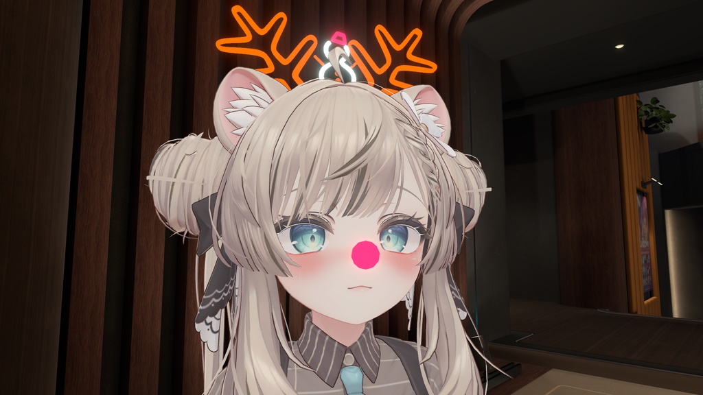 【VRC想定】光るアクセサリー / 髪飾りセット【全アバター対応】