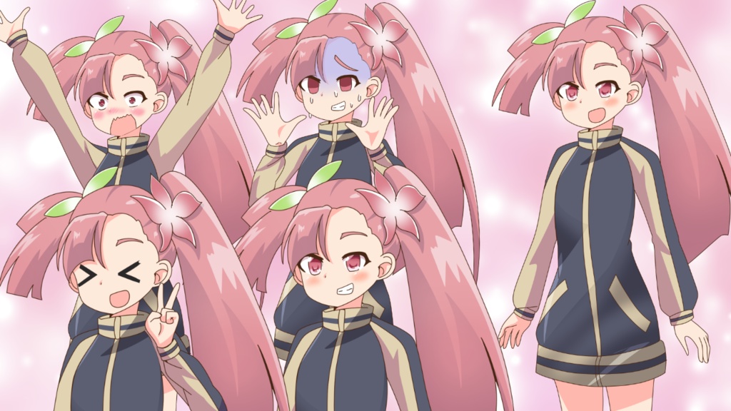 AI声優朱花立ち絵