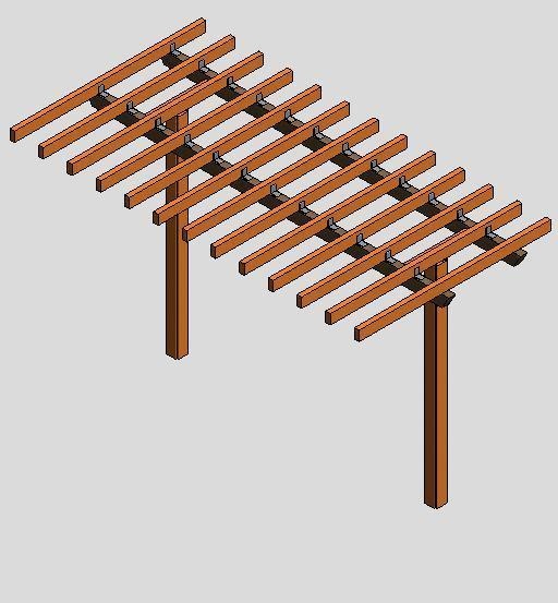 パーゴラ　rfa revit2019 Fbx