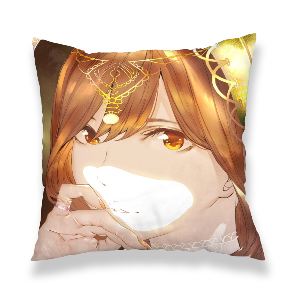 【メン限】くぅ&かえでクッションカバー(アラビアのくぅ+振り向き和服かえで)