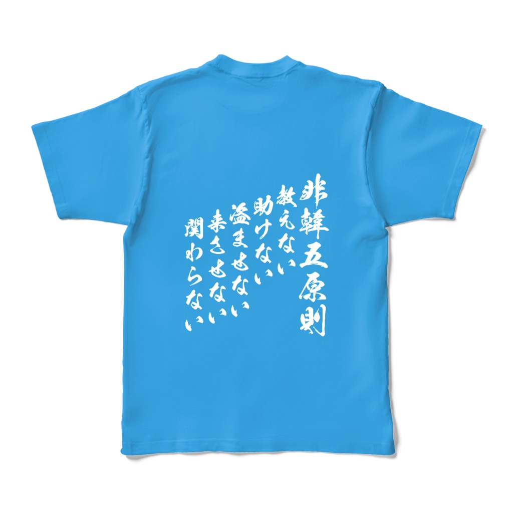 【全19色】非韓三原則五原則Tシャツ【Ways to treat Korea】