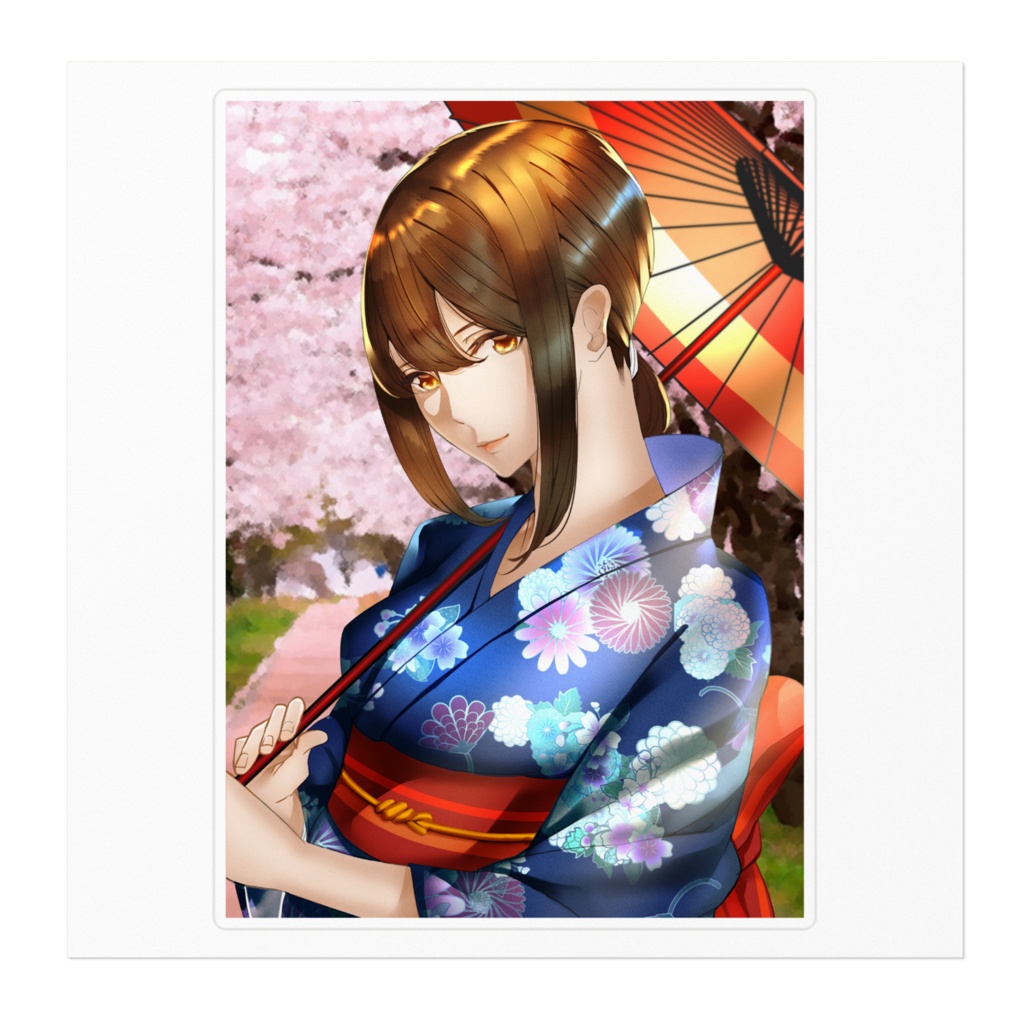 【メン限】番傘くぅ ステッカー