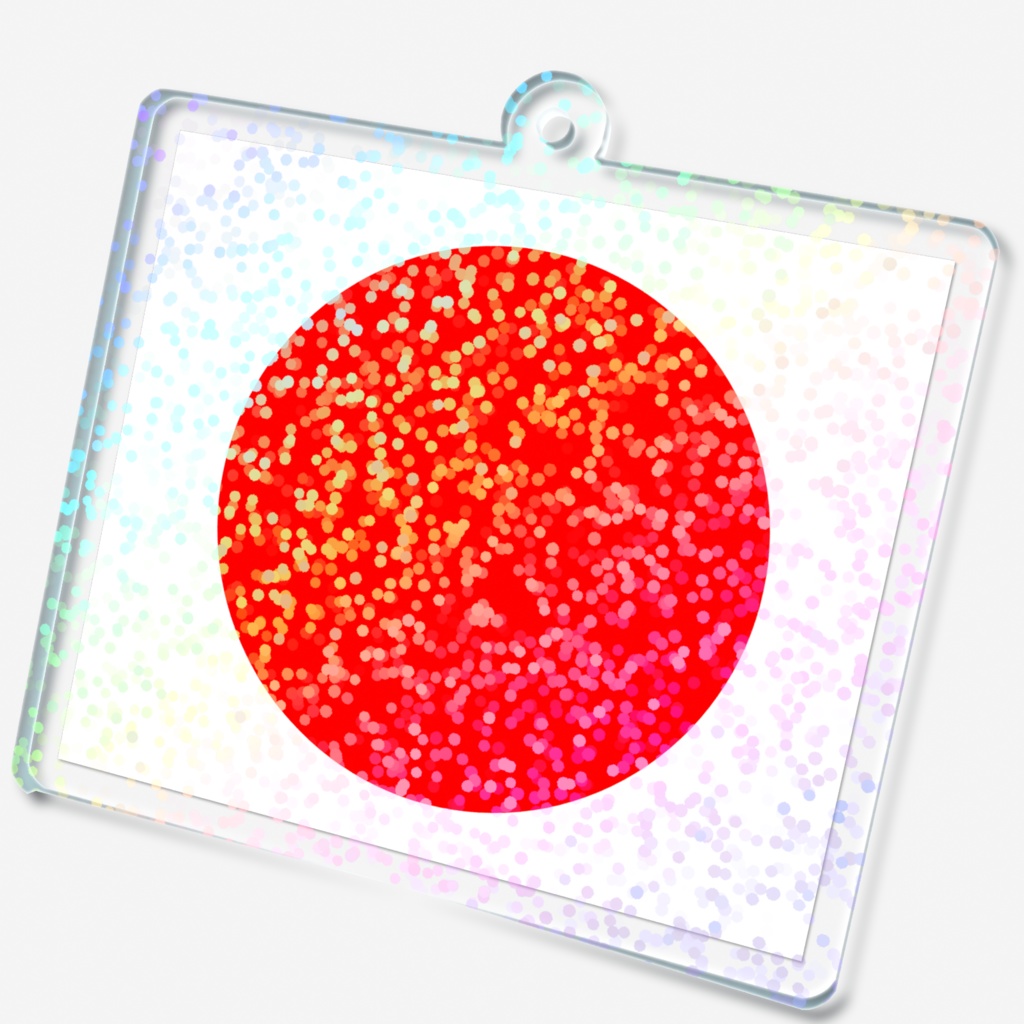 日の丸ホログラムアクリルキーホルダー