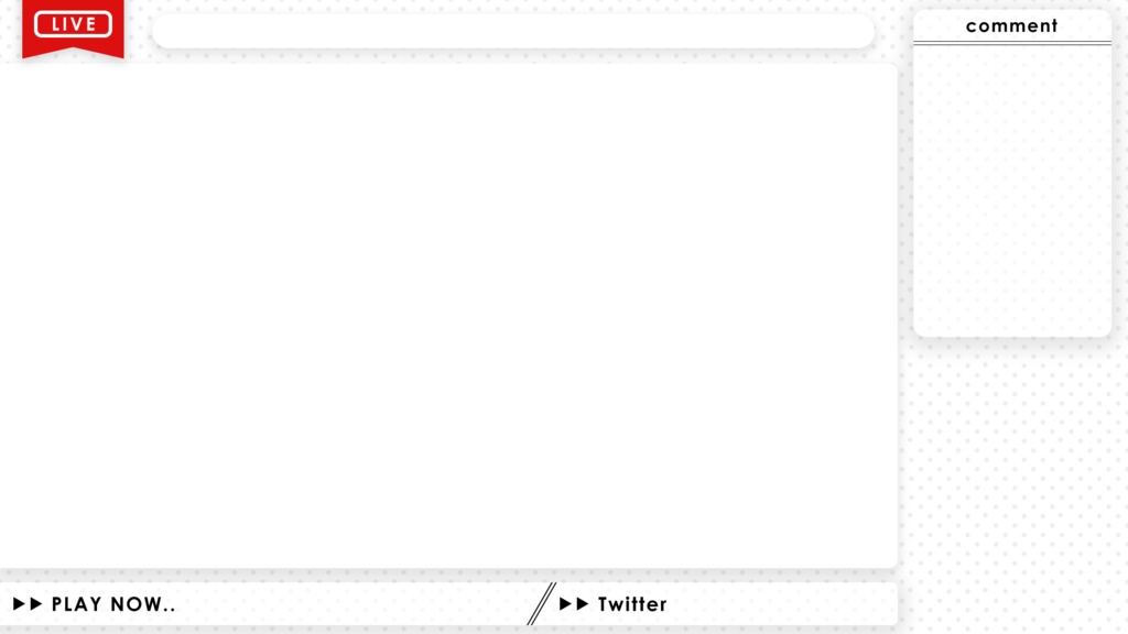 【無料】ライブ配信画面素材/オーバーレイ✨【Youtube・Twitch・Mildomなど】