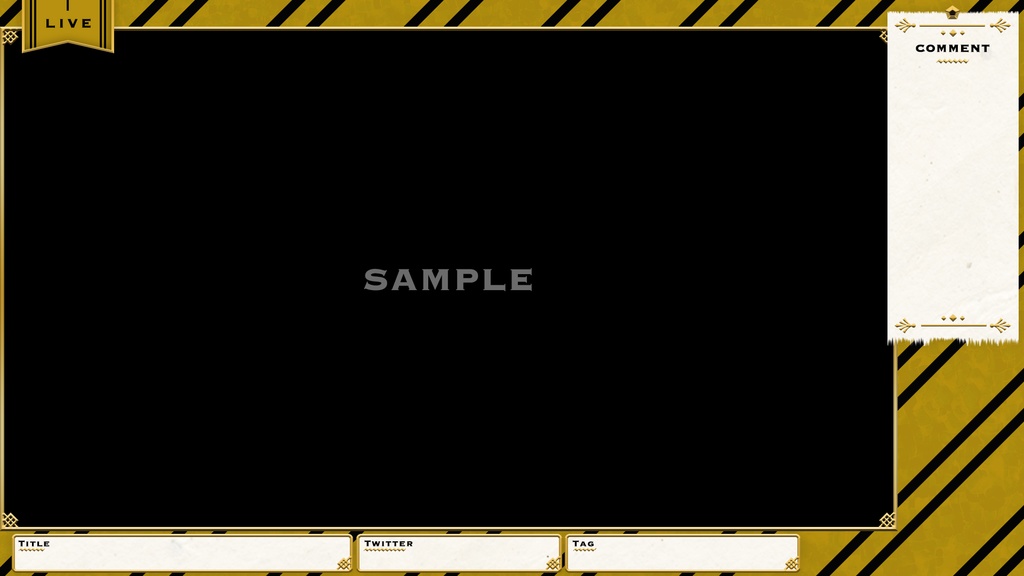 【無料】ライブ配信画面素材/オーバーレイ(無料)🪄🧙♀️【Youtube・Twitch・Mildomなど】