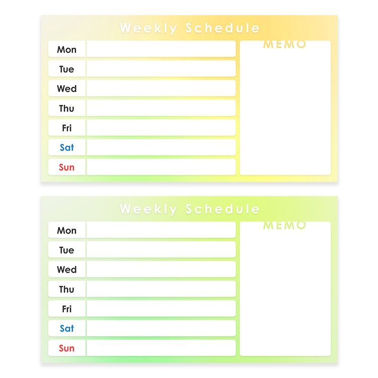 【無料】配信スケジュール素材🌈【Youtube・Twitch・Mildomなど】