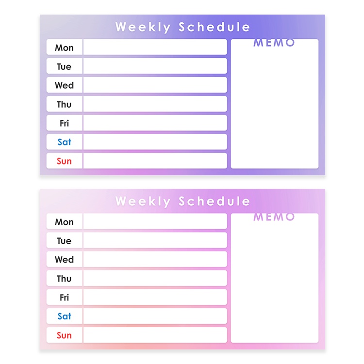 【無料】配信スケジュール素材🌈【Youtube・Twitch・Mildomなど】