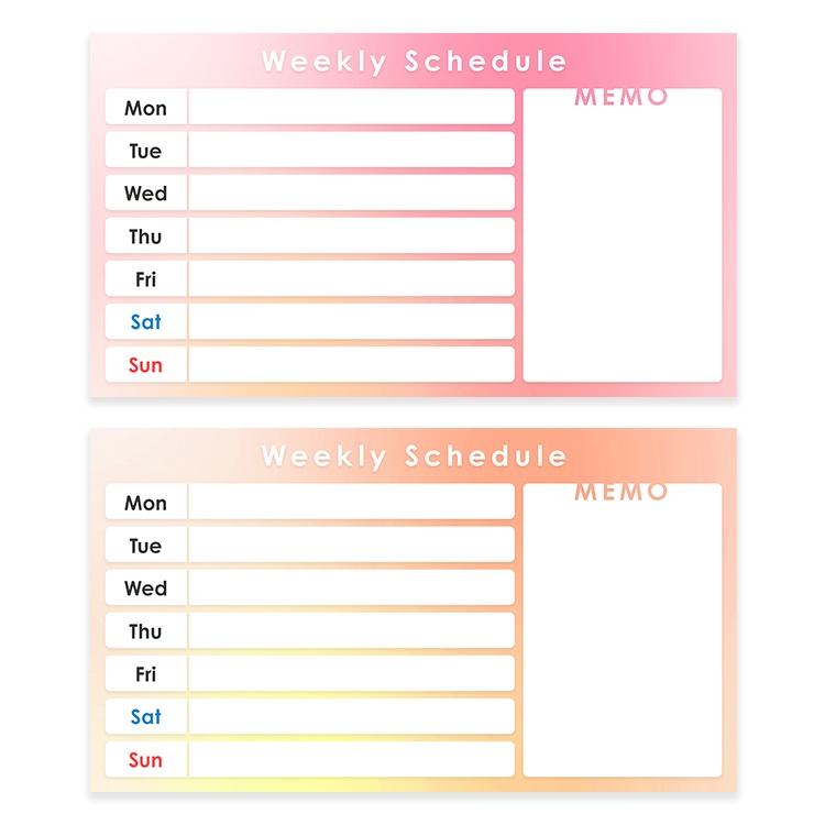 【無料】配信スケジュール素材🌈【Youtube・Twitch・Mildomなど】