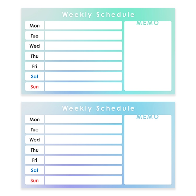 【無料】配信スケジュール素材🌈【Youtube・Twitch・Mildomなど】