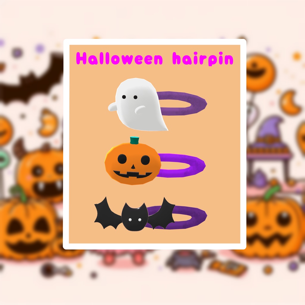 Halloween hairpin