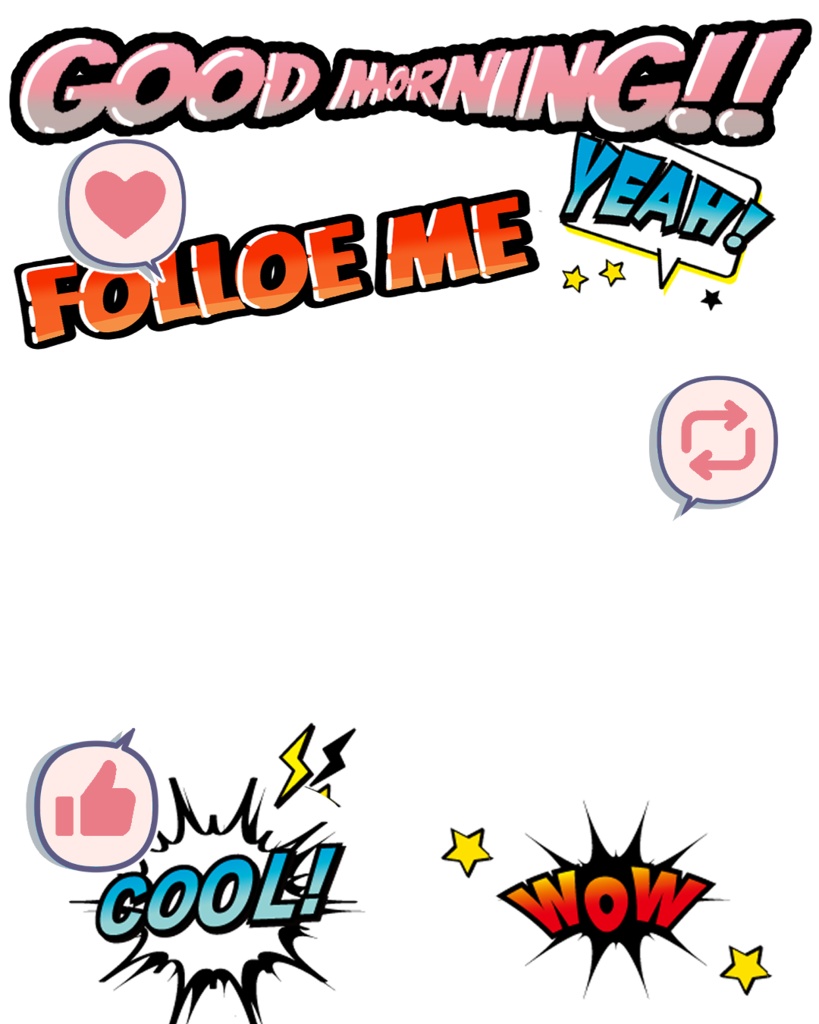 おはVアメコミ風背景素材