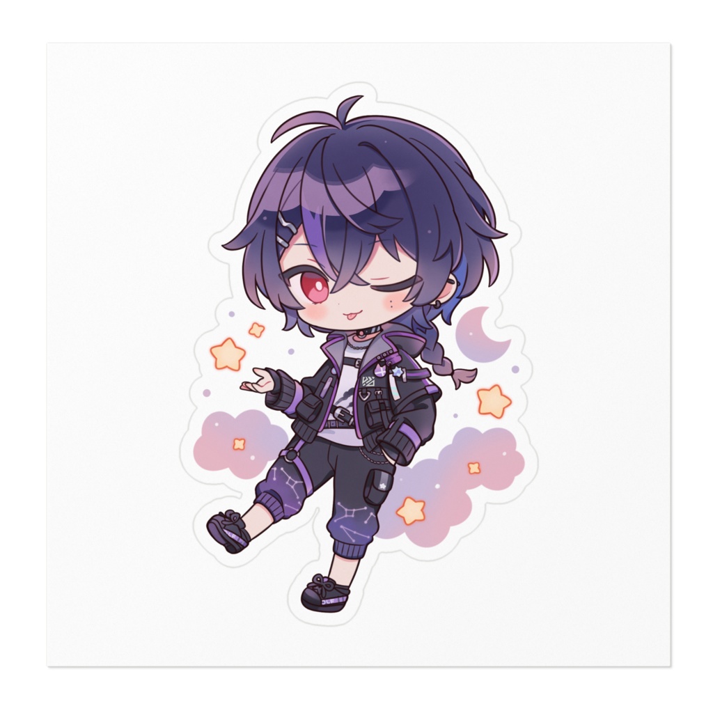 宵星遊ウィンクステッカー