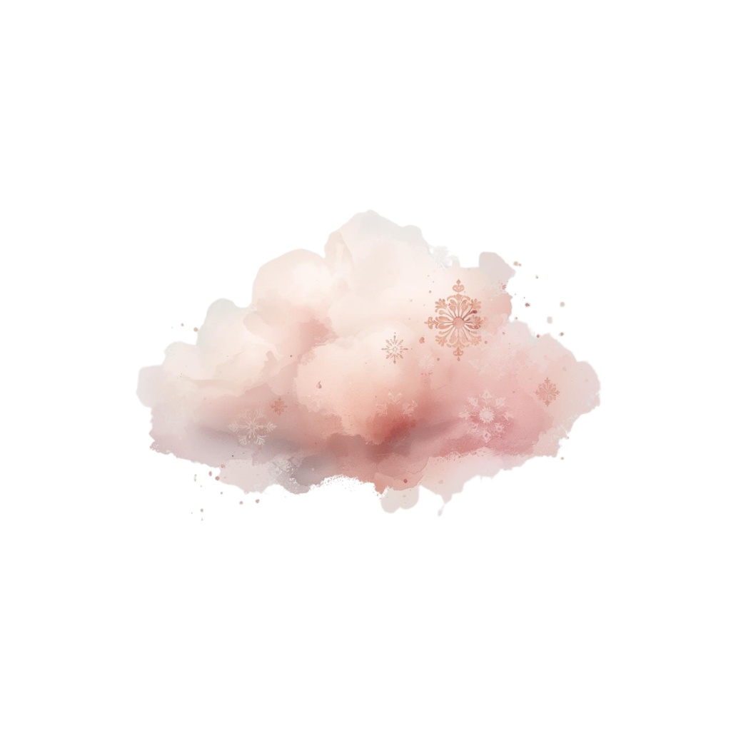 水彩ピンクのルノルマン・シンボルアイコンセット:全36種(透過背景・PNG形式)