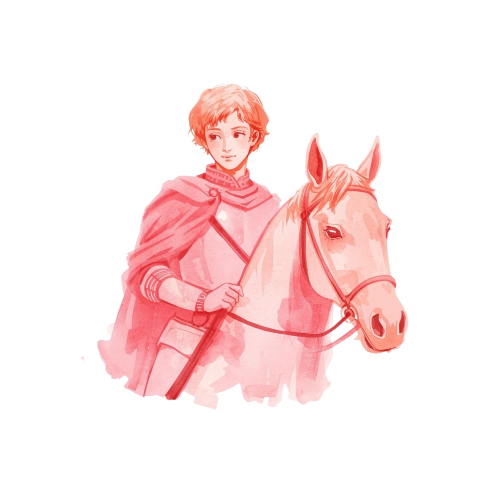 水彩ピンクのルノルマン・シンボルアイコンセット:全36種(透過背景・PNG形式)