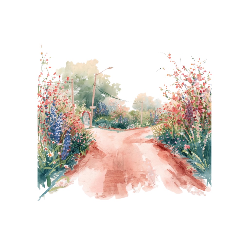 水彩ピンクのルノルマン・シンボルアイコンセット:全36種(透過背景・PNG形式)