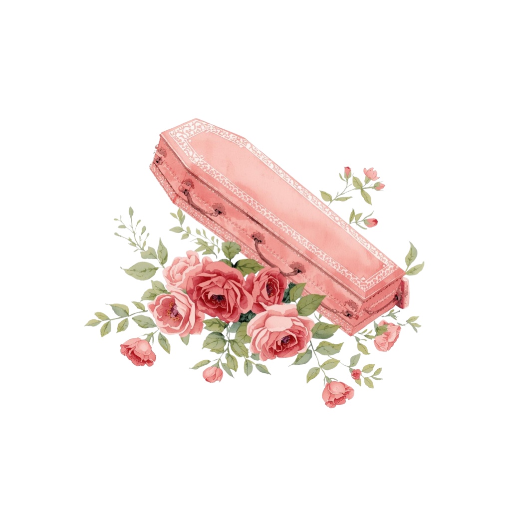 水彩ピンクのルノルマン・シンボルアイコンセット:全36種(透過背景・PNG形式)