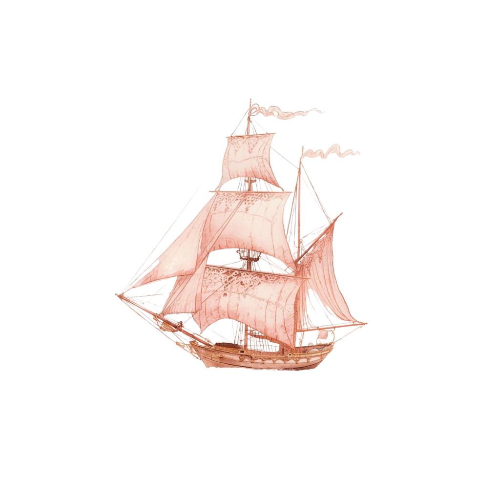 水彩ピンクのルノルマン・シンボルアイコンセット:全36種(透過背景・PNG形式)