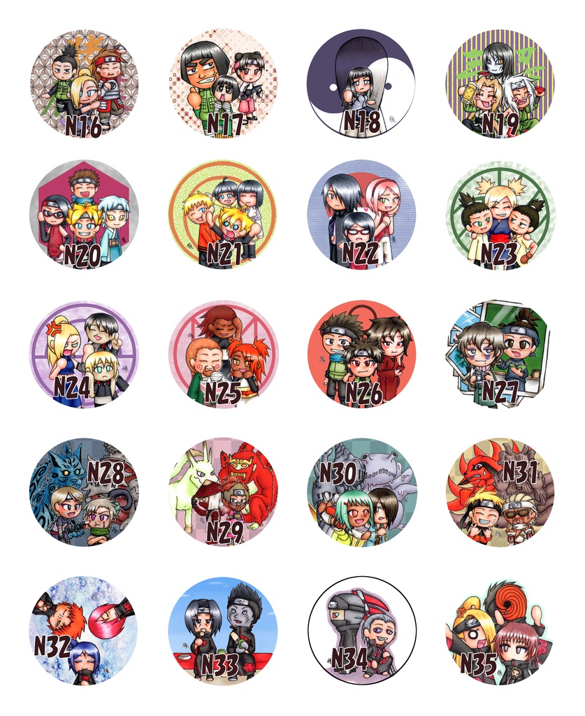 NARUTO缶バッチ　その二