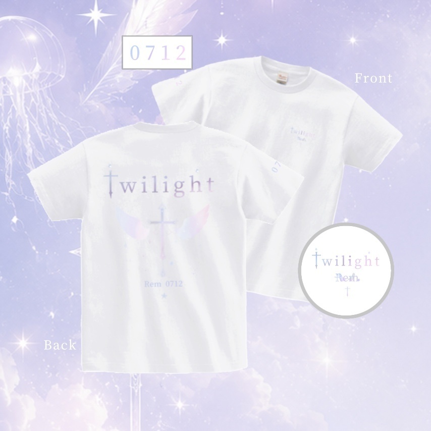 れむ生誕　Twilight Tシャツ　ホワイト