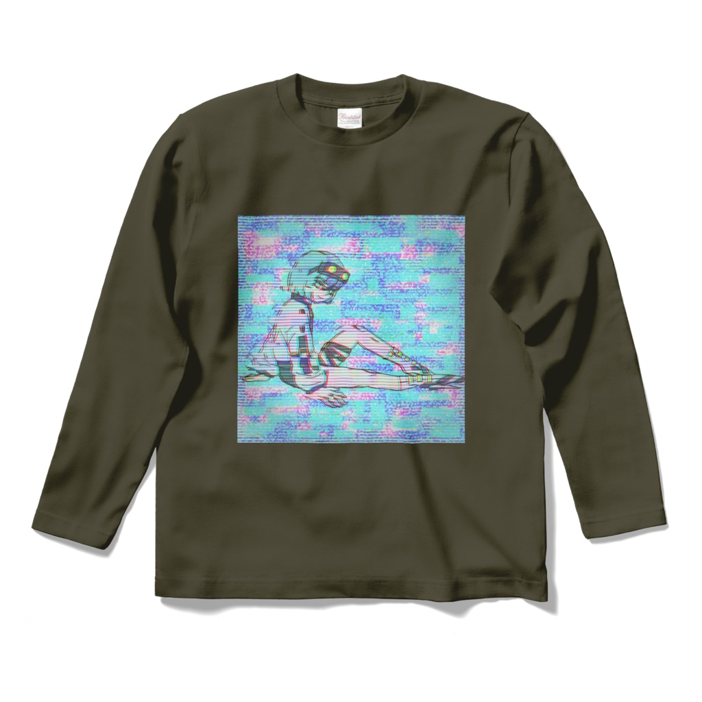 Glitch Girl ロングスリーブTシャツ