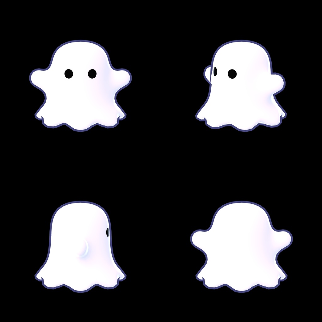 【期間限定無料】PoyoBoo / 頭の上で揺れるオバケ【VRChat】