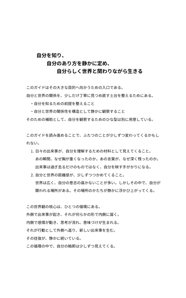 自分の輪郭を知るための基礎ガイド