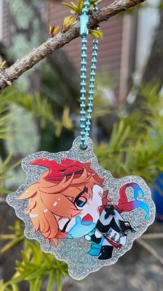 タルタリヤと仙霊ちゃんアクキー