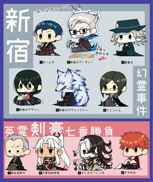 【fgo】どこでもおすわりアクリルスタンドキーホルダー