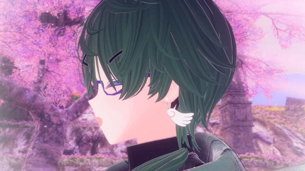 【VRChat向け】天使の羽&悪魔の羽イヤリング