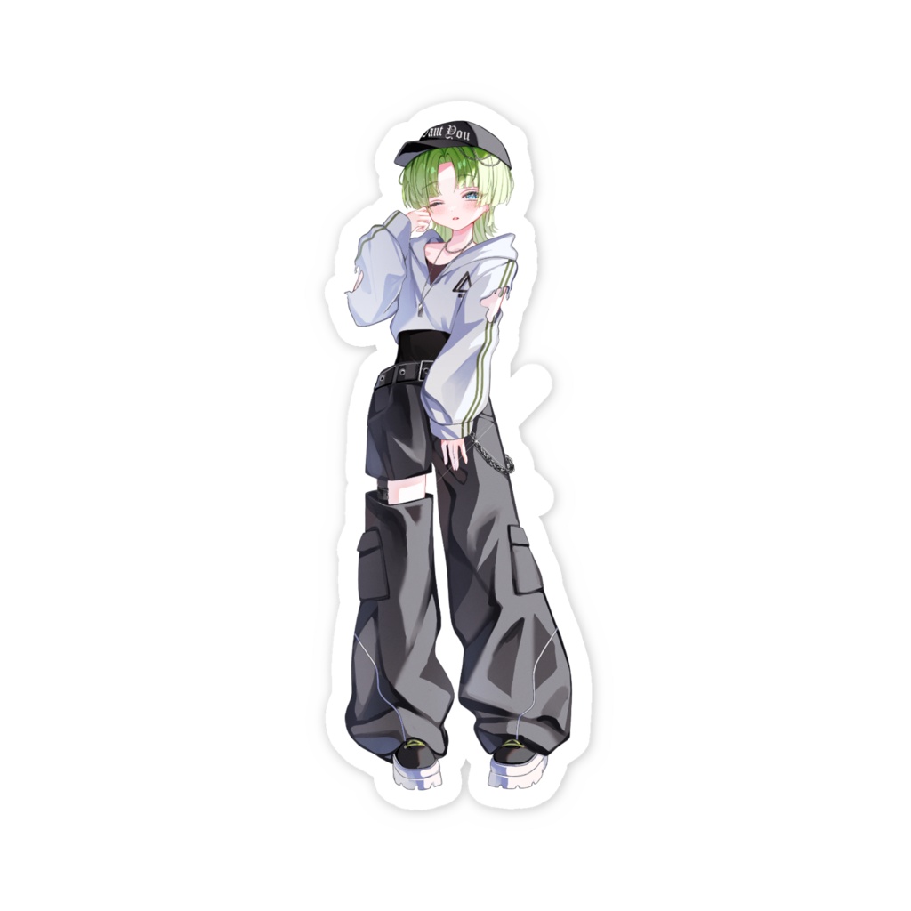 棗壱榴 ねむいステッカー