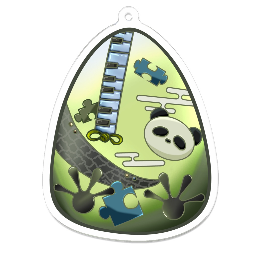 たまごアクキー