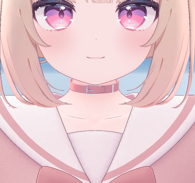 【複数アバター対応】 シンプル首輪