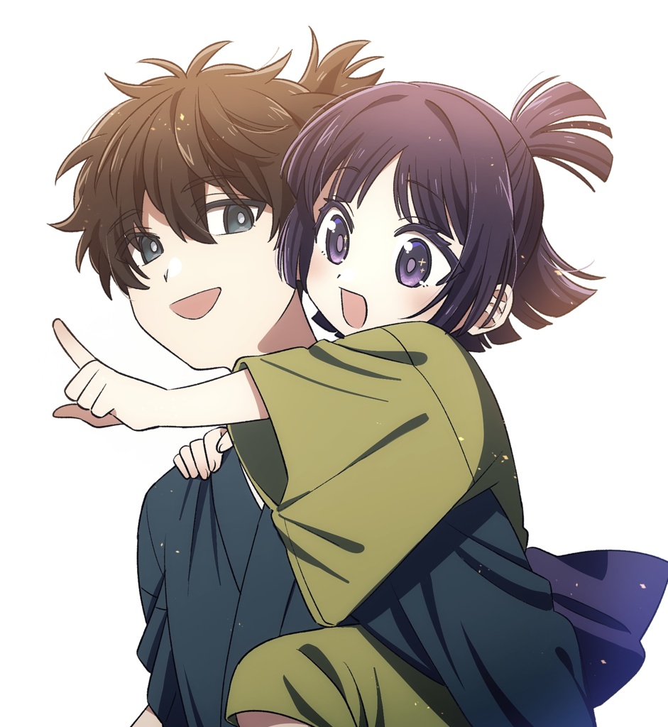 ミニ色紙A(宮本兄妹)