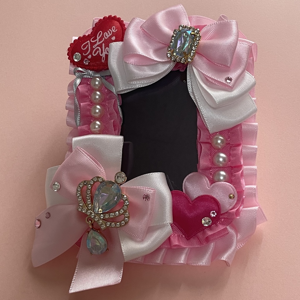 硬質デコケース　現品販売ピンク