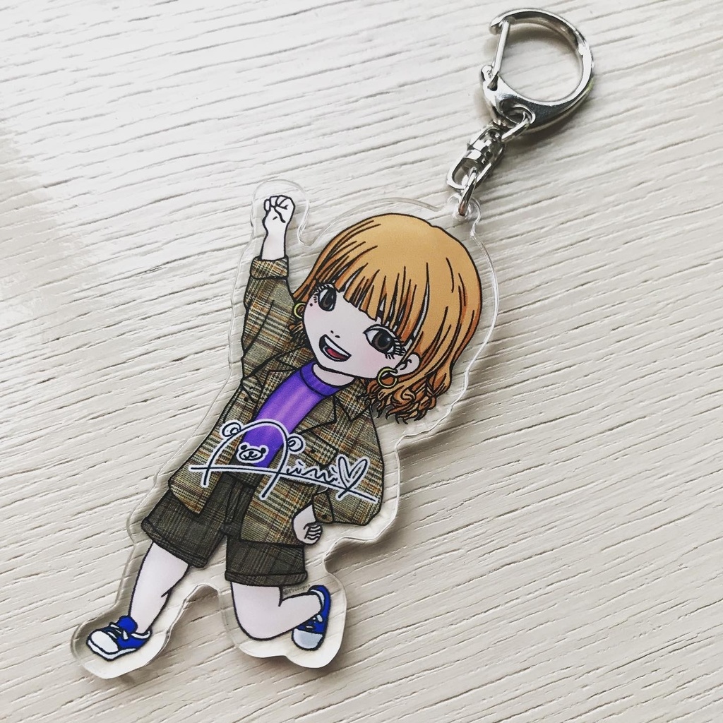 藍梨アクリルキーホルダー70mm×70mm