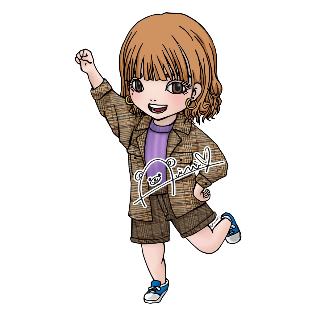 藍梨アクリルキーホルダー70mm×70mm