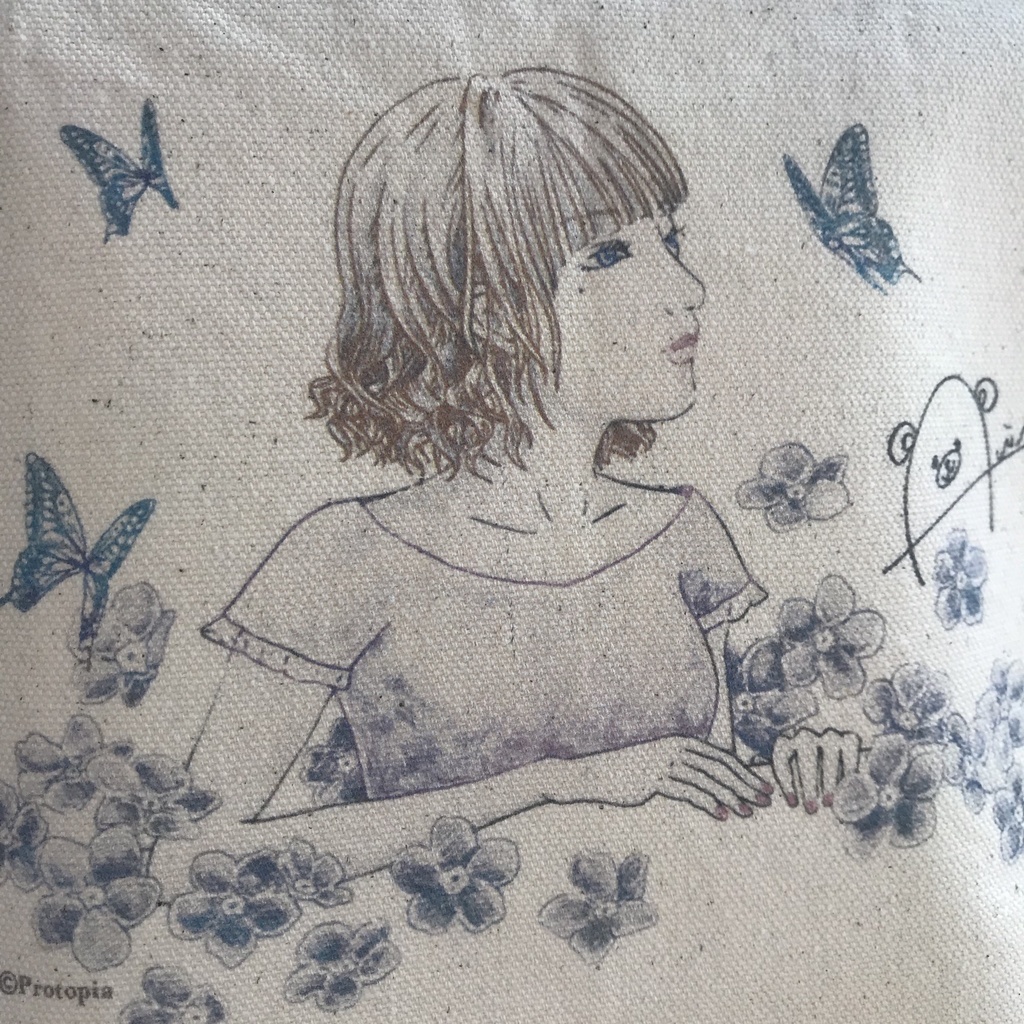 藍梨オリジナルトートバッグ(S)