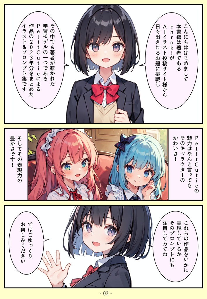 『Pretty Cute!』 chroki AIイラスト&プロンプト集 01