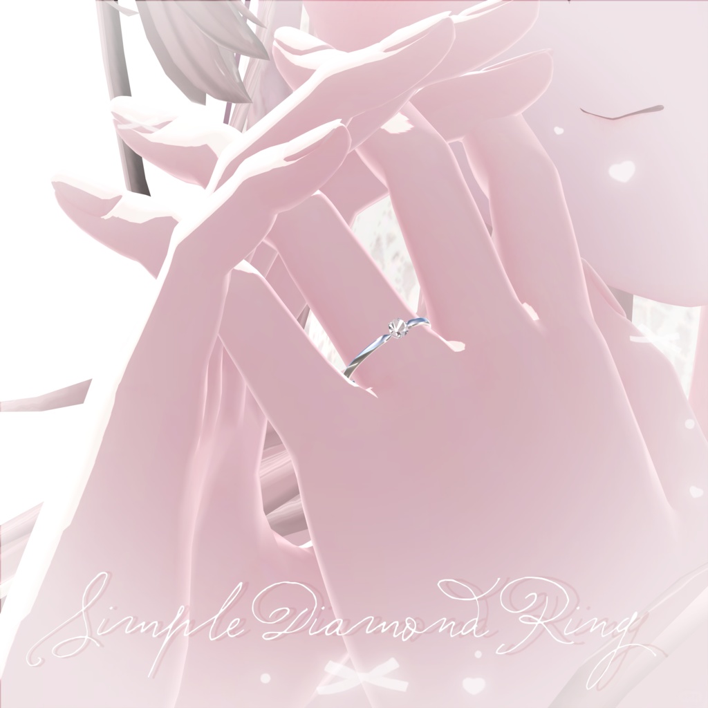 【VRChat想定】Simple Diamond Ring