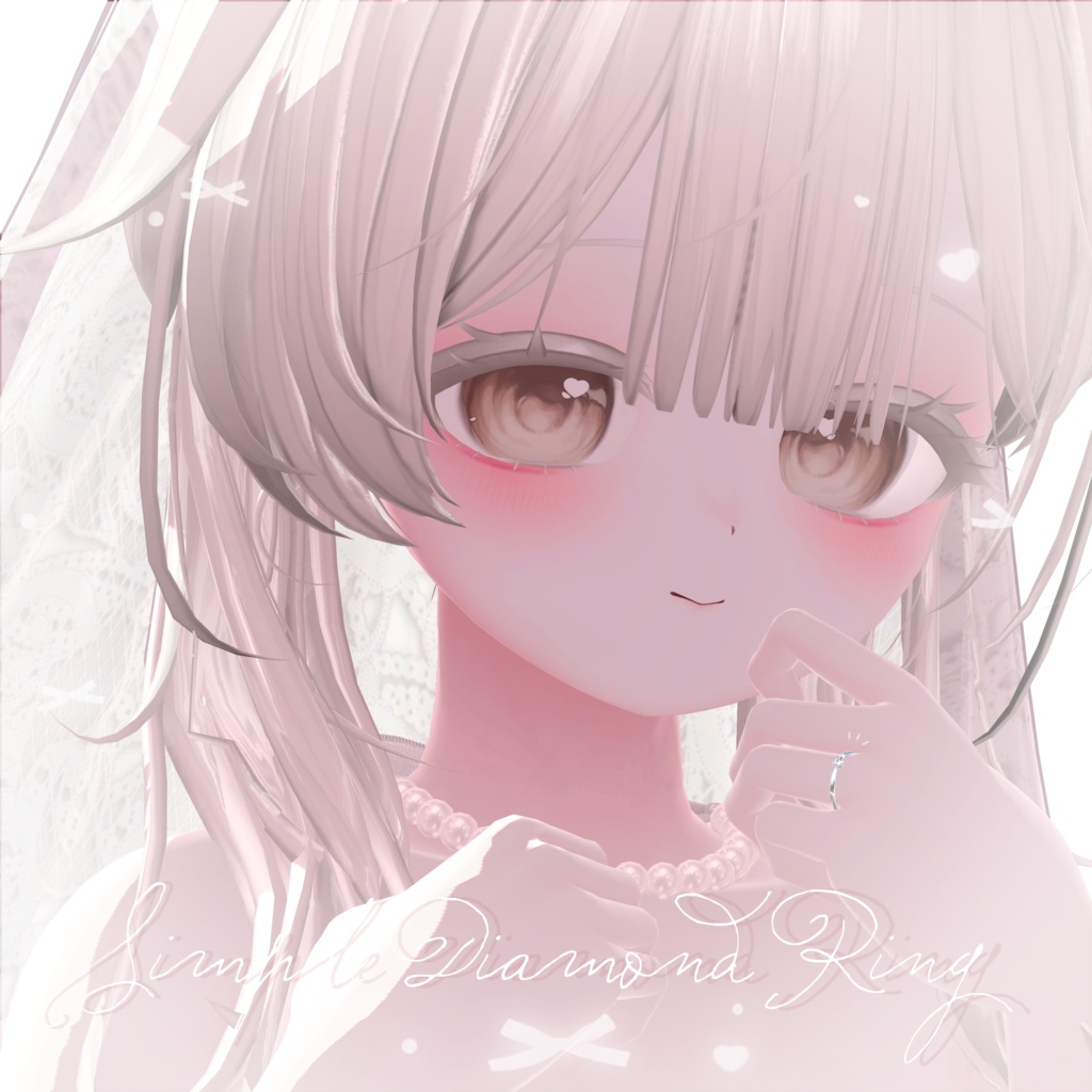 【VRChat想定】Simple Diamond Ring