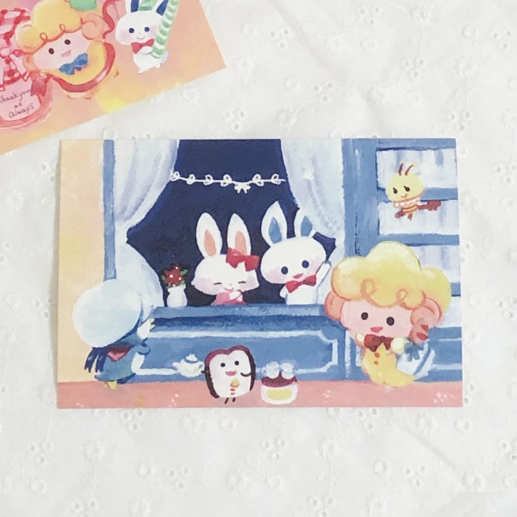 【ポストカード】食パンとひつじ・ラピちゃん