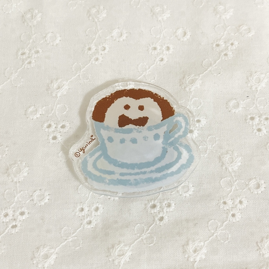 【アクリルマグネット】食パンとひつじ(カフェメニュー)