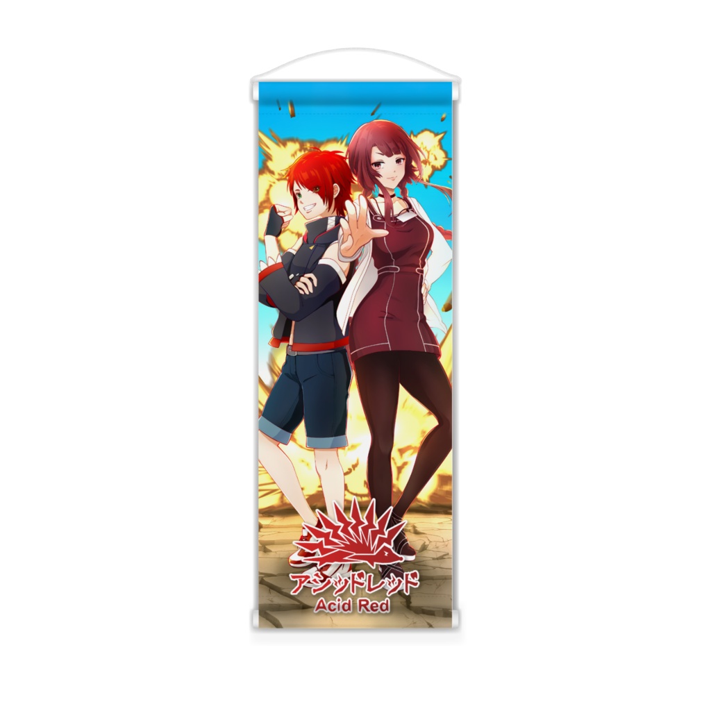 アシッドレッドキービジュアルミニタペストリー