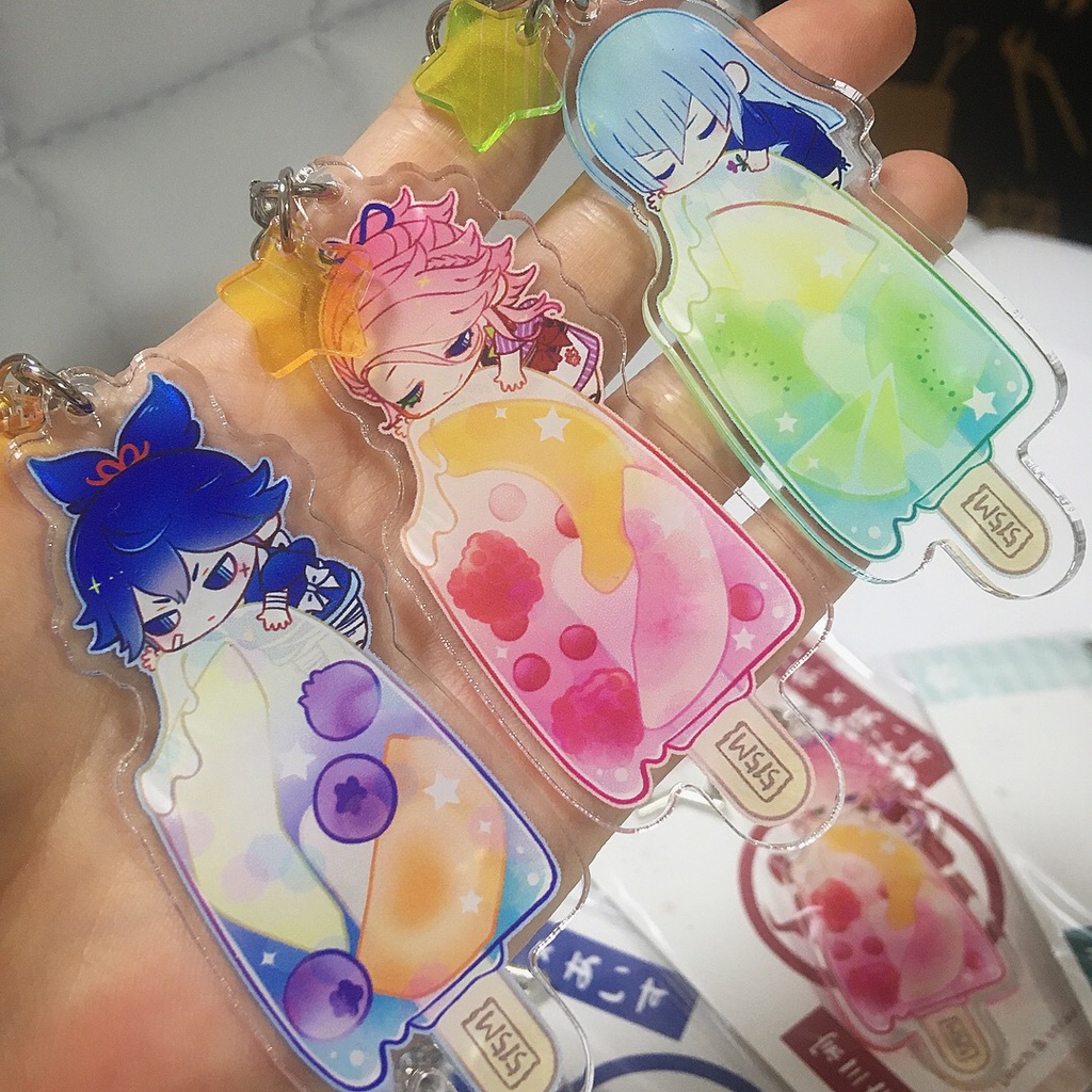 【515M】左文字 あいすアクキー【刀剣乱舞】