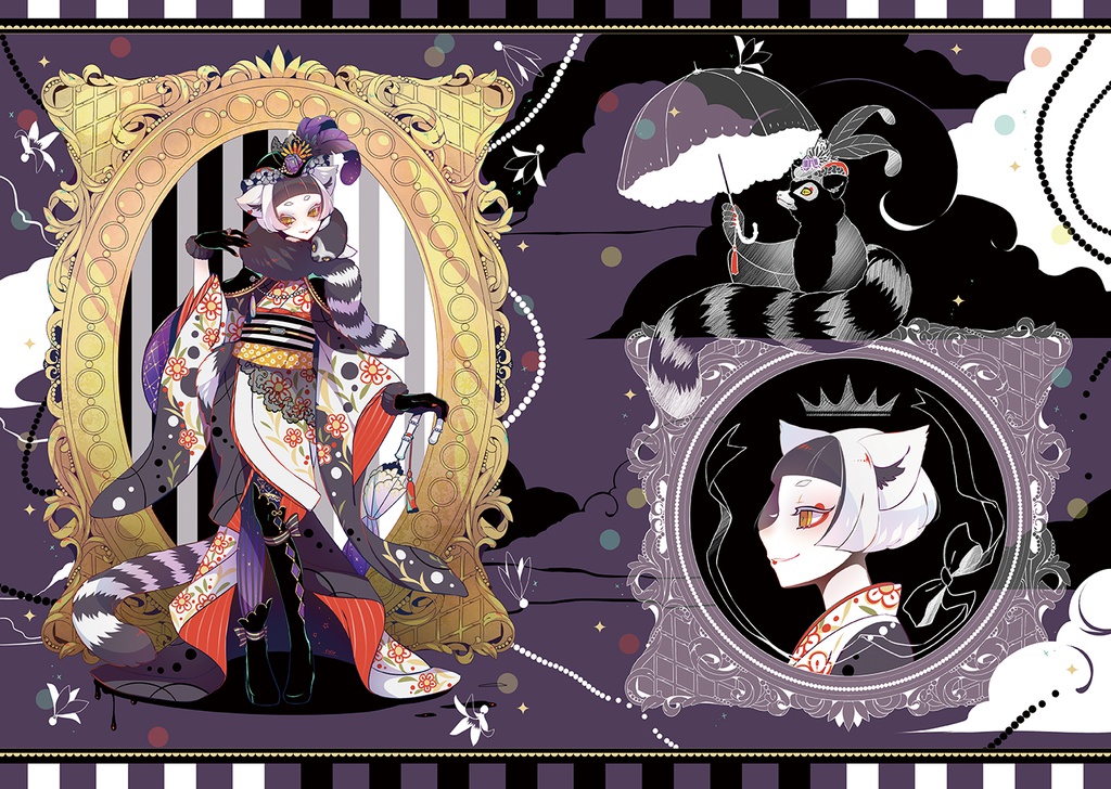 【515M】 イラスト本:ものの怪 【オリジナル】